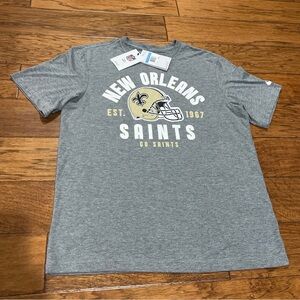 Mens Nike Tee Shirt Medium New Orleans Saints Football Team Apparel NWT Gray